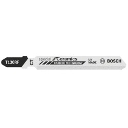 Bosch 2608633104 Decoupeerzaagblad T 130 Riff, Special for Ceramics, verpakking van 3 stuks 3 stuk(s)