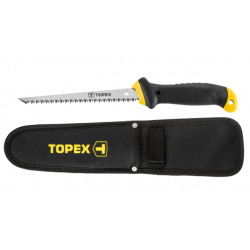 Topex Gipsplaatzaag 150mm Met Beschermhoes Fast Cut Extra Geharde Tanden