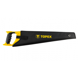 Topex Handzaag 450mm 7 TPI Met Beschermhoes Fast Cut Extra Geharde Tanden